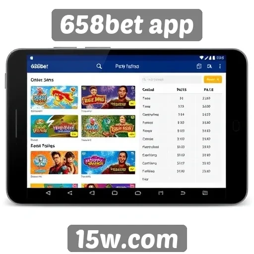 Comparativo de jogos disponíveis no 658bet app