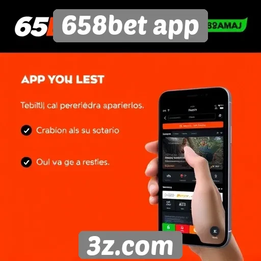 Experiência do usuário no 658bet app